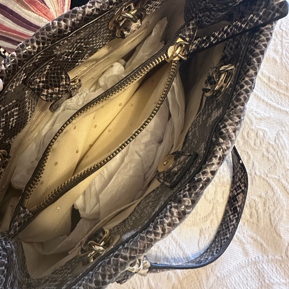 NWT Kate Spade Gorgeous quilted Small Maryanne Gold Coast Snakeskin Bag - Picture 8 of 10